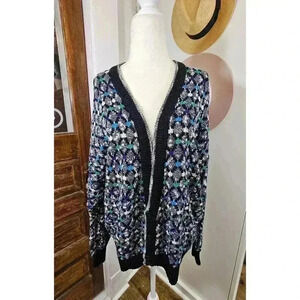 Vintage Expressions International Women's Size L Slouchy Cardigan